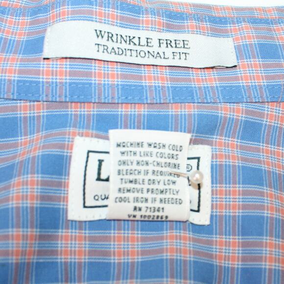 LLBean Mens Button Down LS Shirt 100% Cotton Size S Traditional Fit Wrinkle Free - Picture 5 of 5